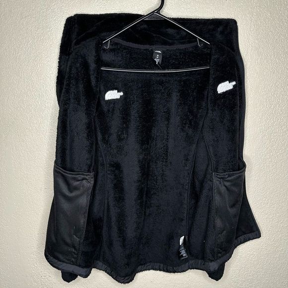 The North Face Womens Osito Full Zip Soft Fuzzy Fleece Jacket Black XL - Picture 4 of 6
